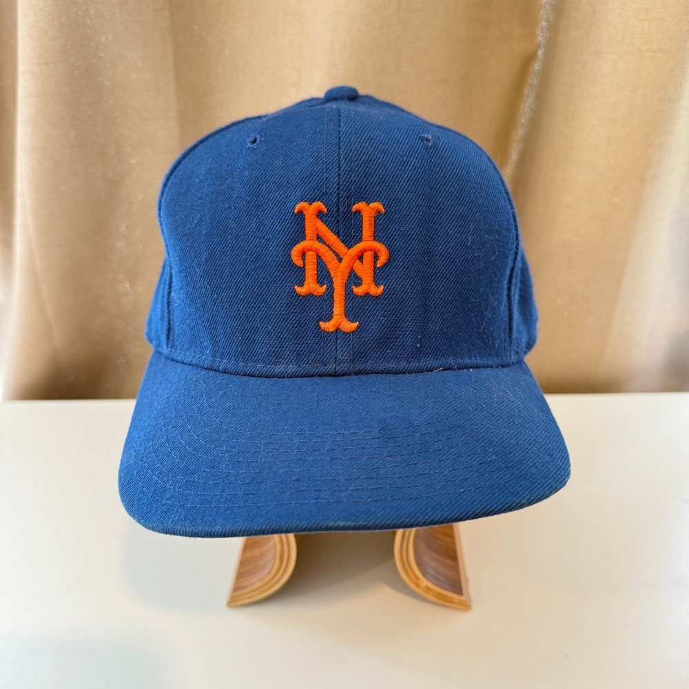 Vintage New Era New York Mets Diamond Collection Fitted Hat 7 1/4 Blue 90s MLB